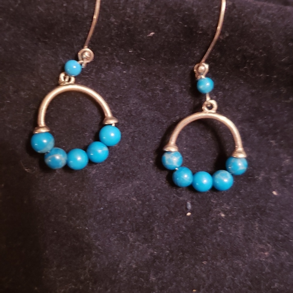 Sterling silver turquoise earrings